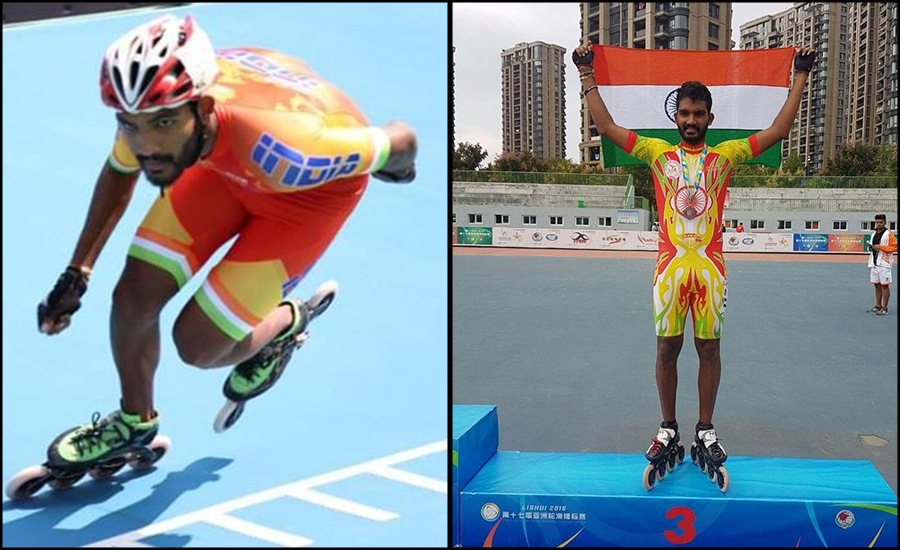 Speed Skater Vikram Ingale’s way of facing downfalls is a strong dosage of motivation! 